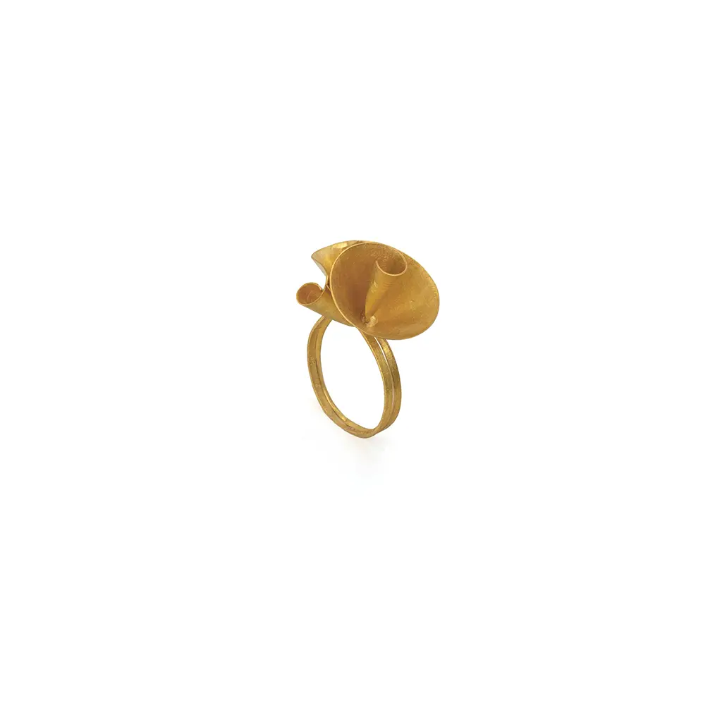 Exclusive Solid Gold Origami Ring - Statement Edition